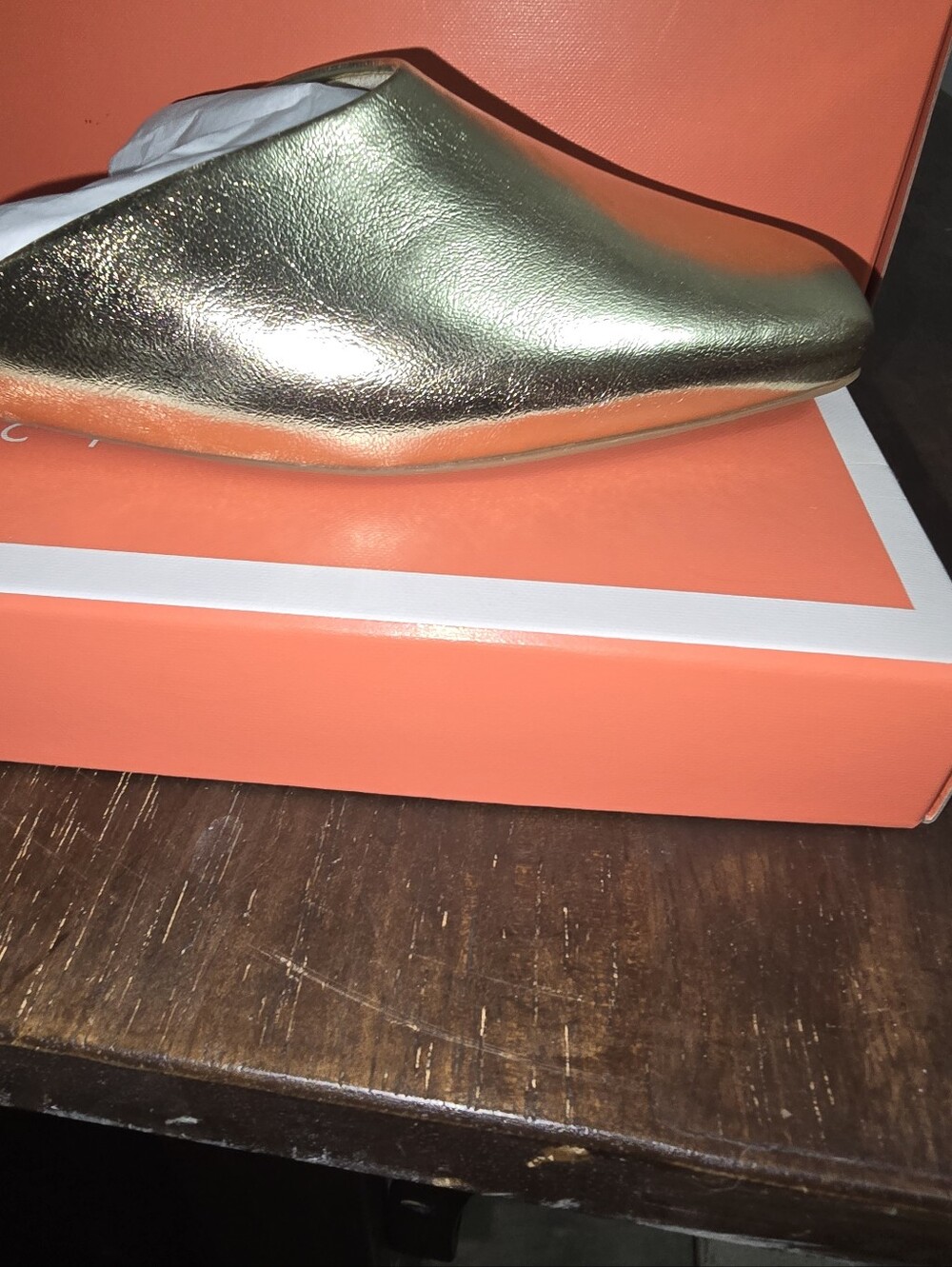 Size 8.5! NWTS! Katy Perry Collections Champagne Mules - Picture 10 of 11